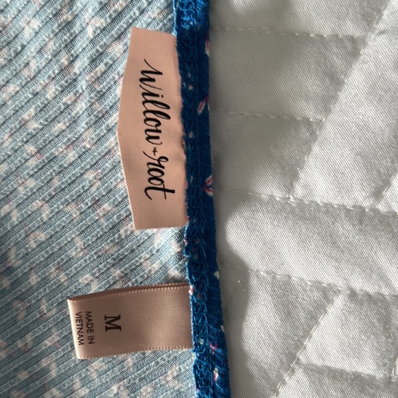 Willow & Root One Shoulder Ribbed Floral Tank Top Medium - Picture 6 of 8